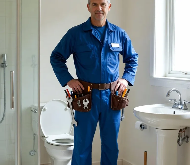 Plumber of of CLever Pro Plumbing Repair the Toilet